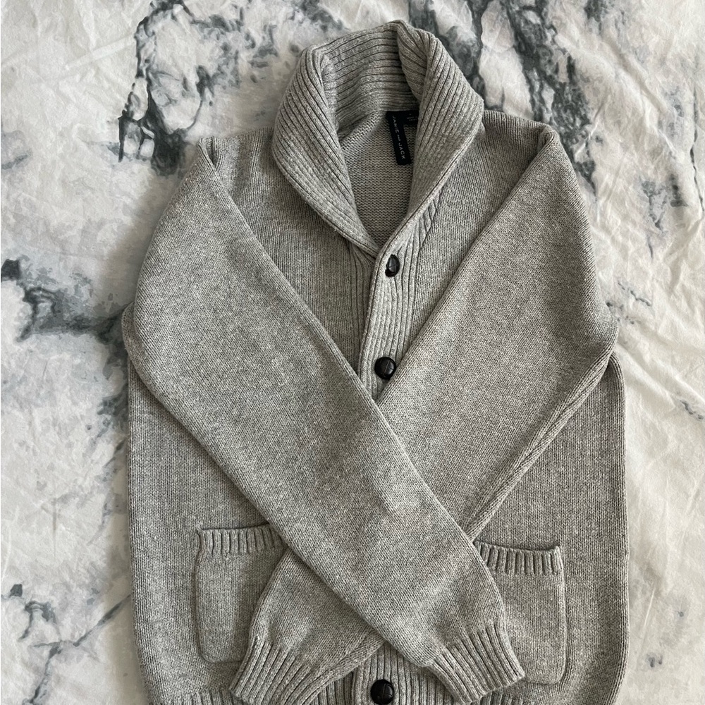 Janie and Jack grey cardigan sweater. Boys size 8.
